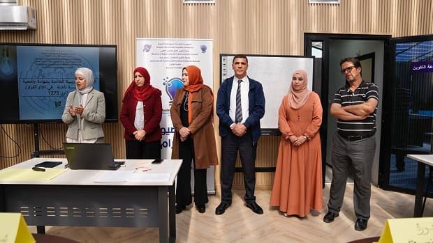ورشة تدريبية لتعزيز روح المبادرة لدى الطلبة حول مخطط نموذج الأعمال