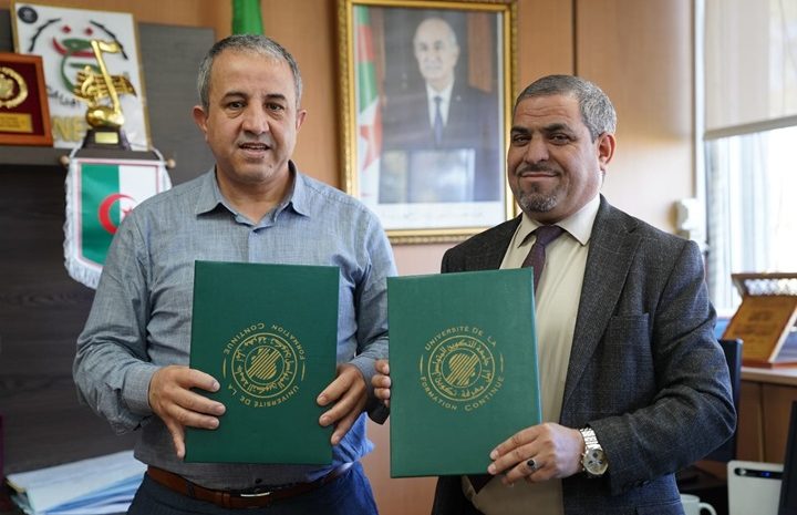  Cooperation agreement between the University of Continuous Training and the Public Television Establishment of Algeria