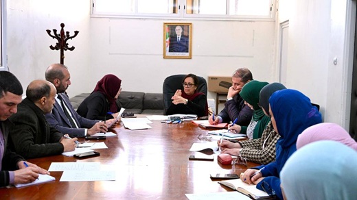 إجتماع عمل مع ممثلة مكتب خلية الجودة