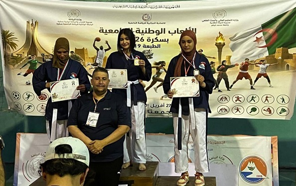 إنجازات رياضية مشرّفة لطلبة جامعة التكوين المتواصل في منافسات الألعاب الوطنية الجامعية ببسكرة